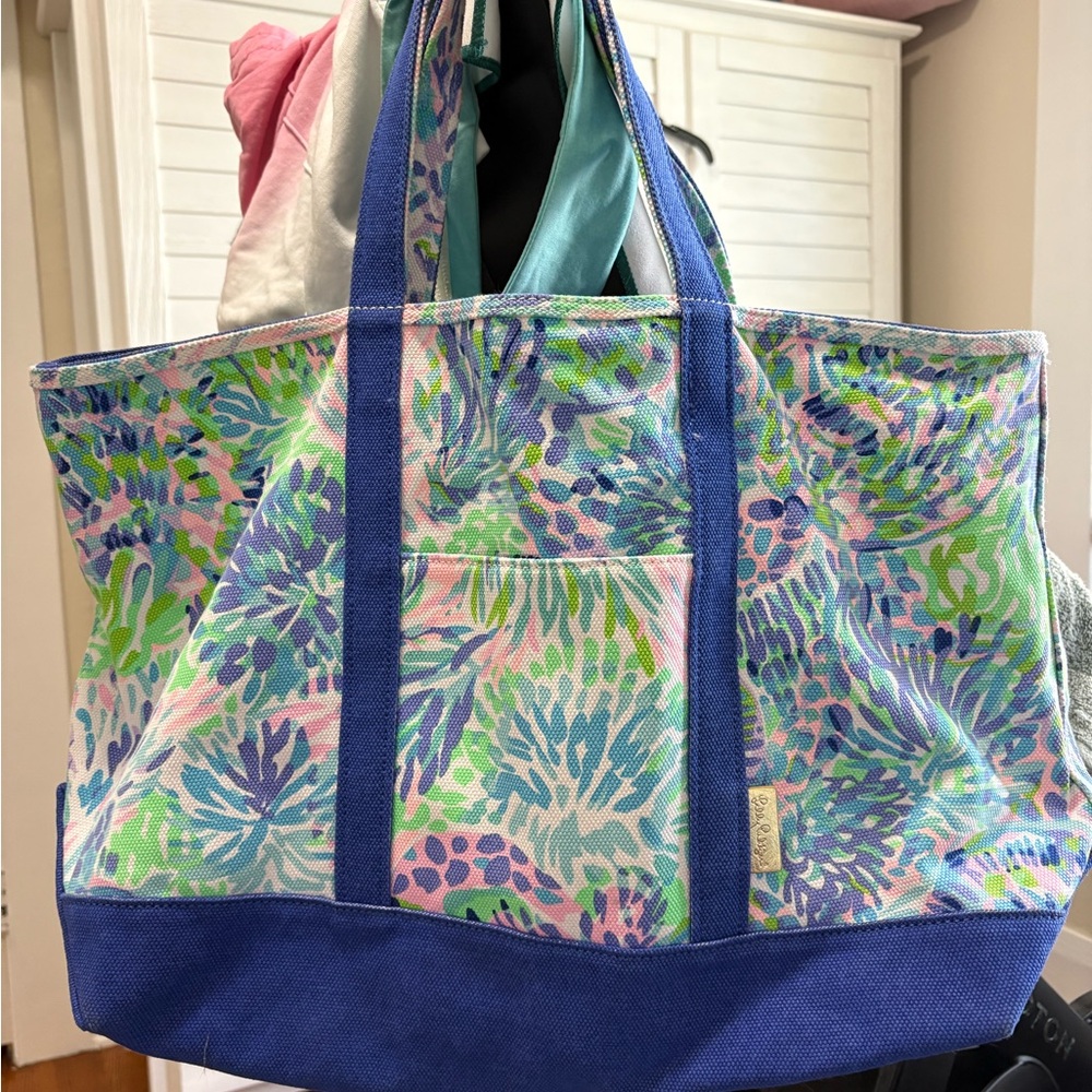 Lilly Pulitzer Canvas Mercato Tote